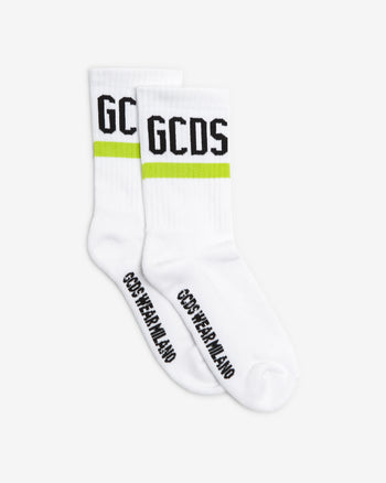 Gcds Logo Socks | Unisex Socks Lime | GCDS